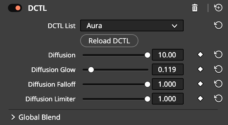 Aura - Diffusion Plugin for DaVinci Resolve